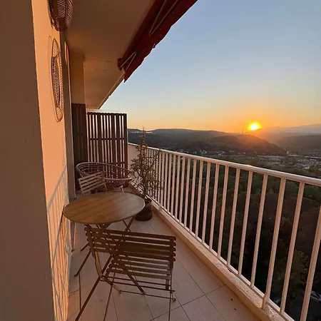 Vue Panoramique Piscine & Tennis Parking Lägenhet Cagnes-sur-Mer